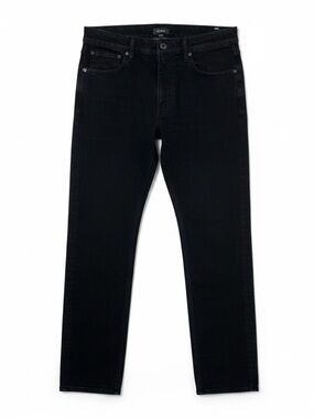 Quince Warren Stretch Straight Jeans Black 33x30 Organic Cotton